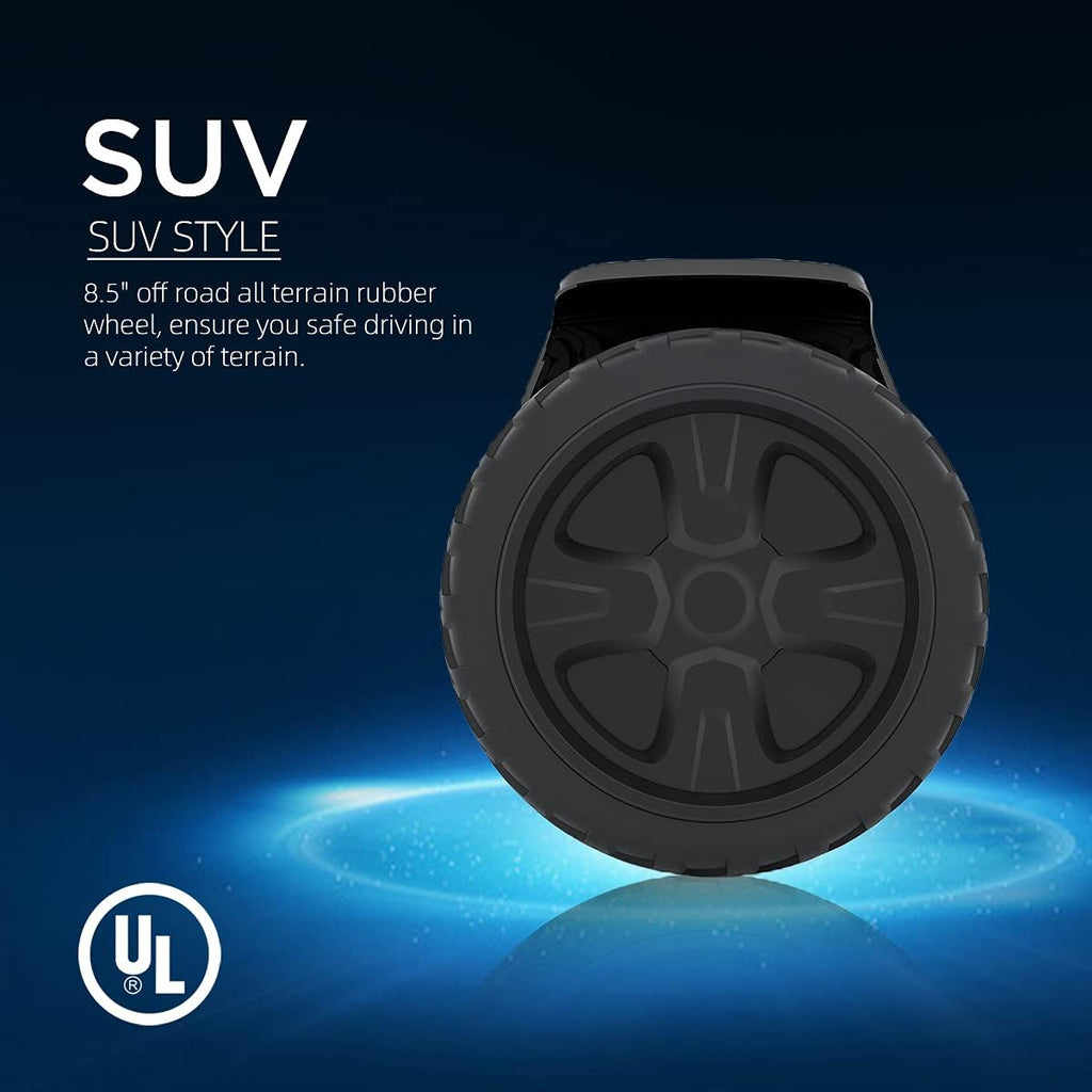 All Terrain 8.5In Self Balancing Hoverboard with Bluetooth Speakers and LED Lights K57265