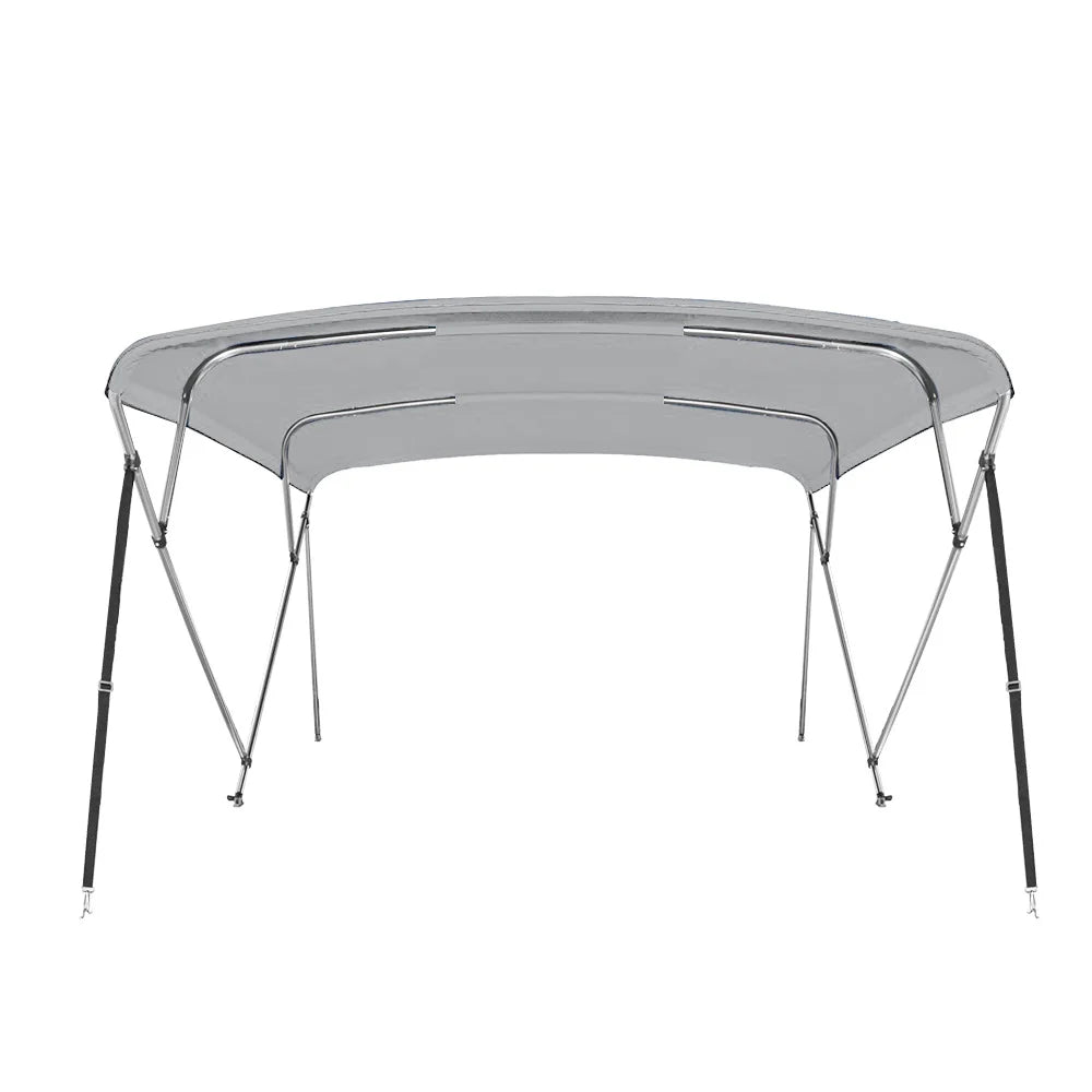 Gray 4 Bow Pontoon Bimini Top Boat Cover D96099