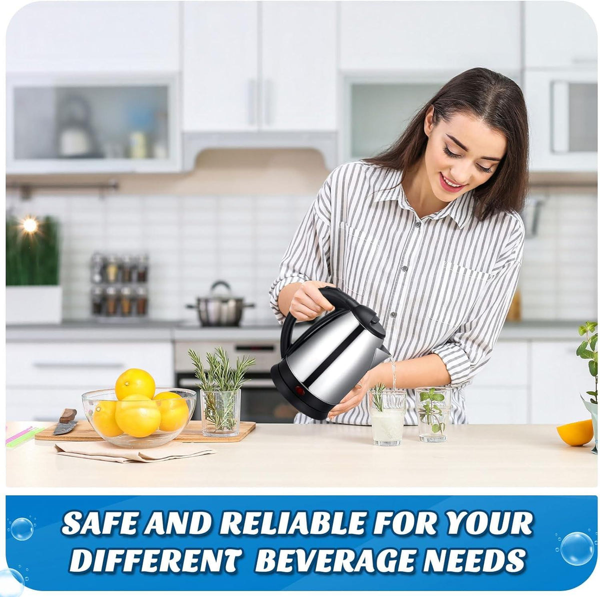 2L Stainless Electric Kettle S875084