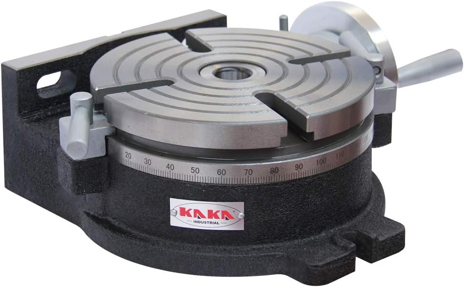 8" Rotary Table Vertical & Horizontal MT3 Center Sleeve 4 Slot Precision Milling Table S28333