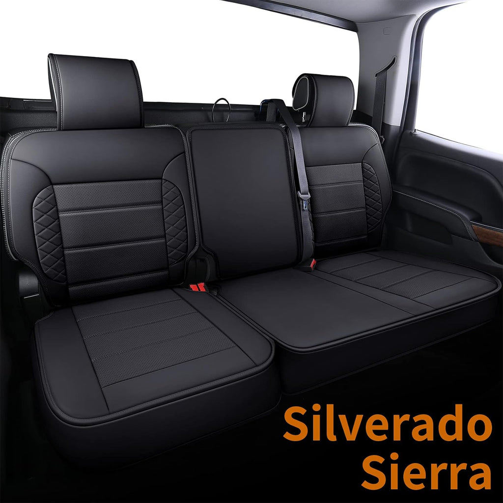 Gray Faux Leather Seat Covers with Center Console Cover B922