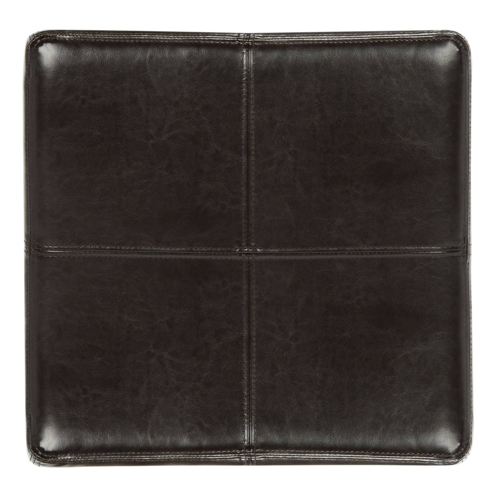 Brown Square Ottoman T81435