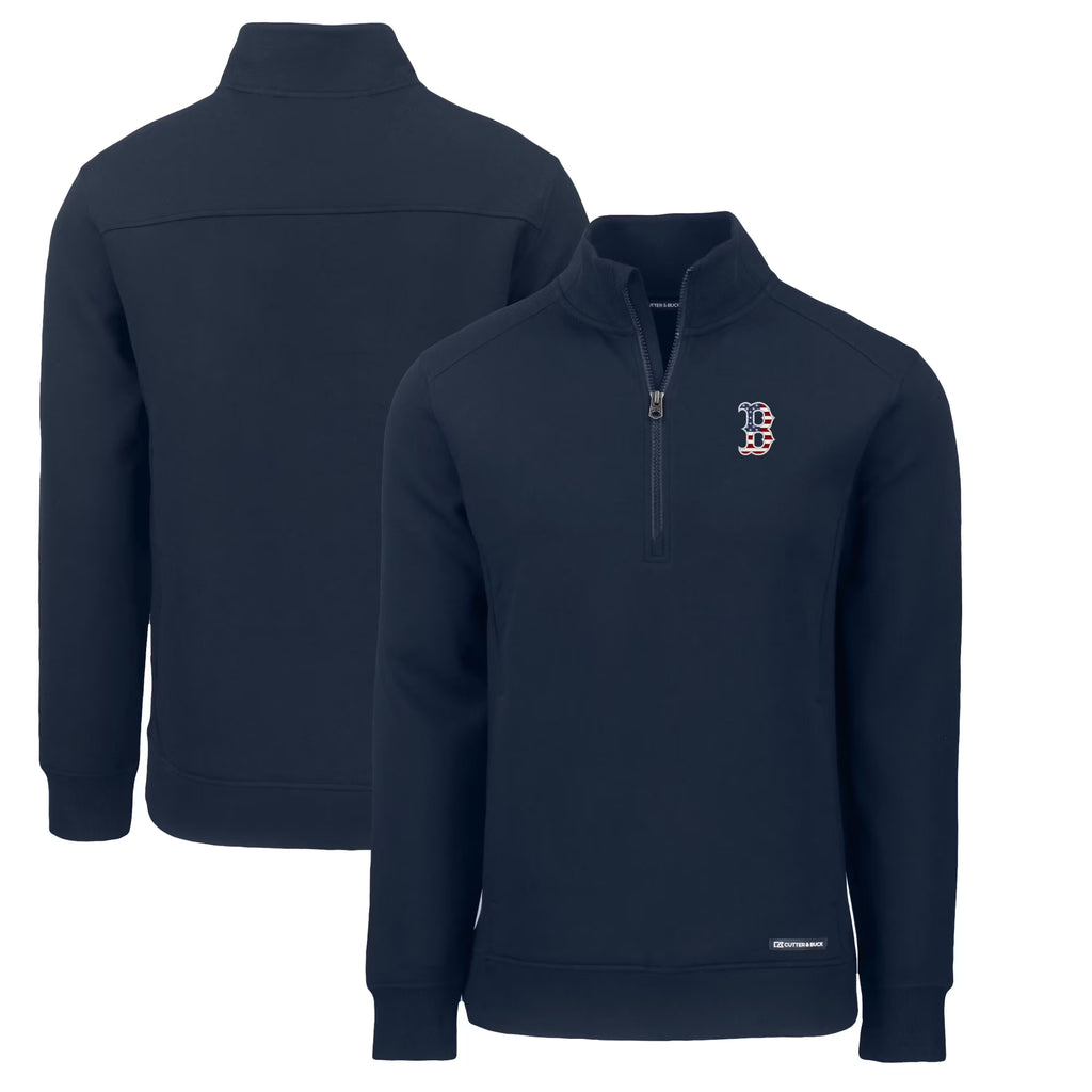 Navy Recycled Quarter-Zip Sweatshirt F56083