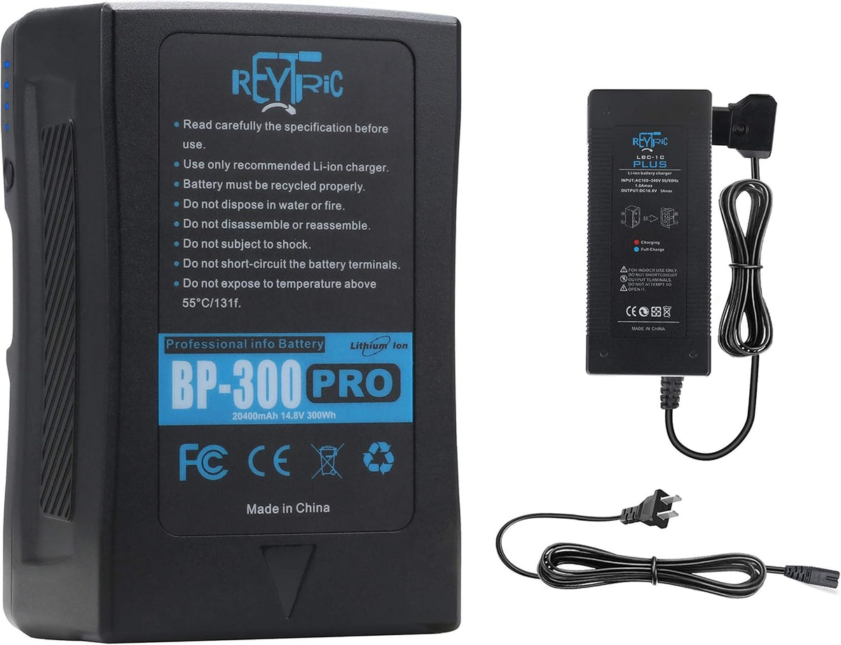 300Wh V Mount Battery with 5A Output D-Tap Charger and D-Tap Cable N14750