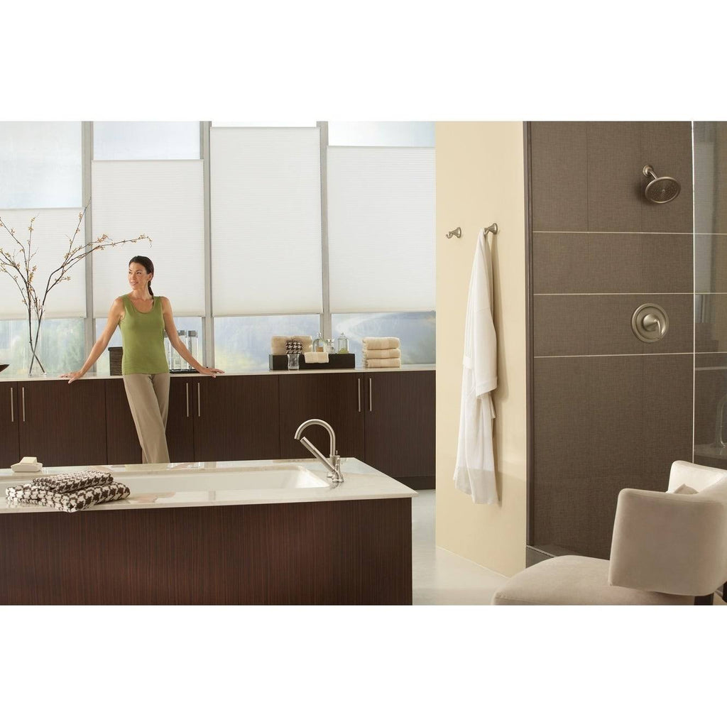 Brushed Nickel Multi Function Rainshower Shower Head Q701
