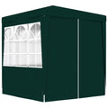 Party Tent with Side Walls 6.6'x6.6' Green Y90817