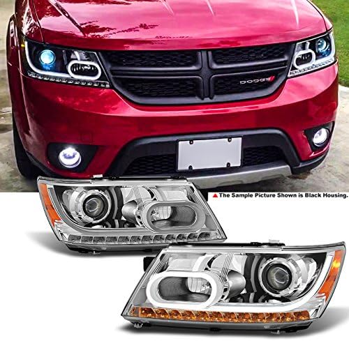 Chrome Projector LED Headlights for Dodge Journey A860