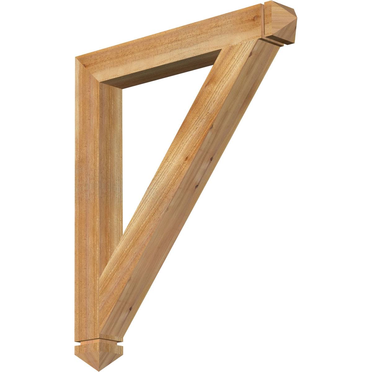 Traditional Arts & Crafts Rough Sawn Western Red Cedar Bracket R8473