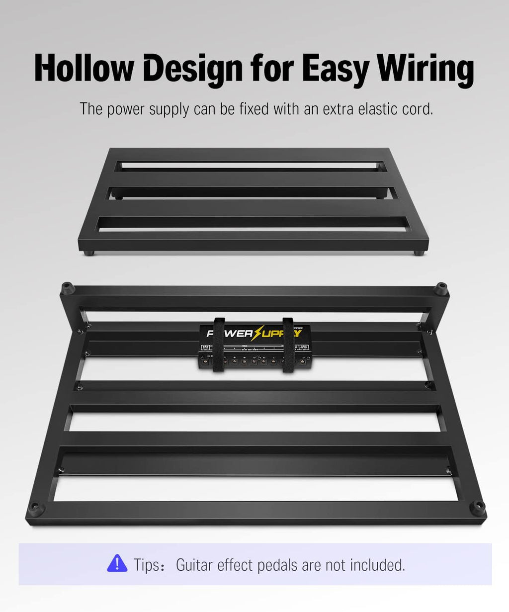 Aluminium Pedalboard Case 20'' x 11.4'' x 4'' with Bag U811413