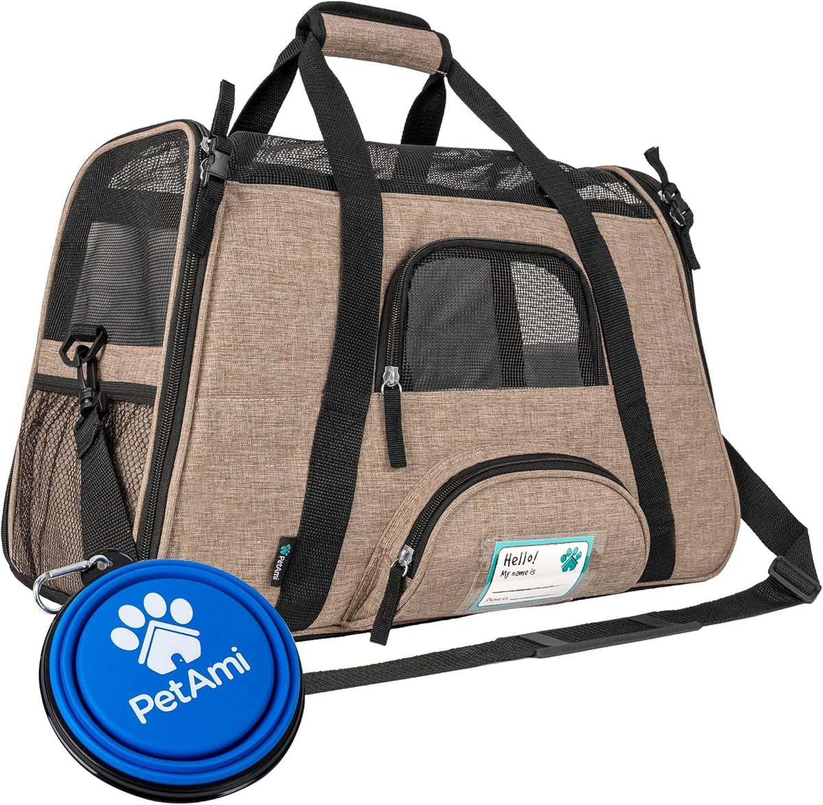 Soft-Sided Pet Travel Carrier, Small, Grey, Pack of 2 Q5259
