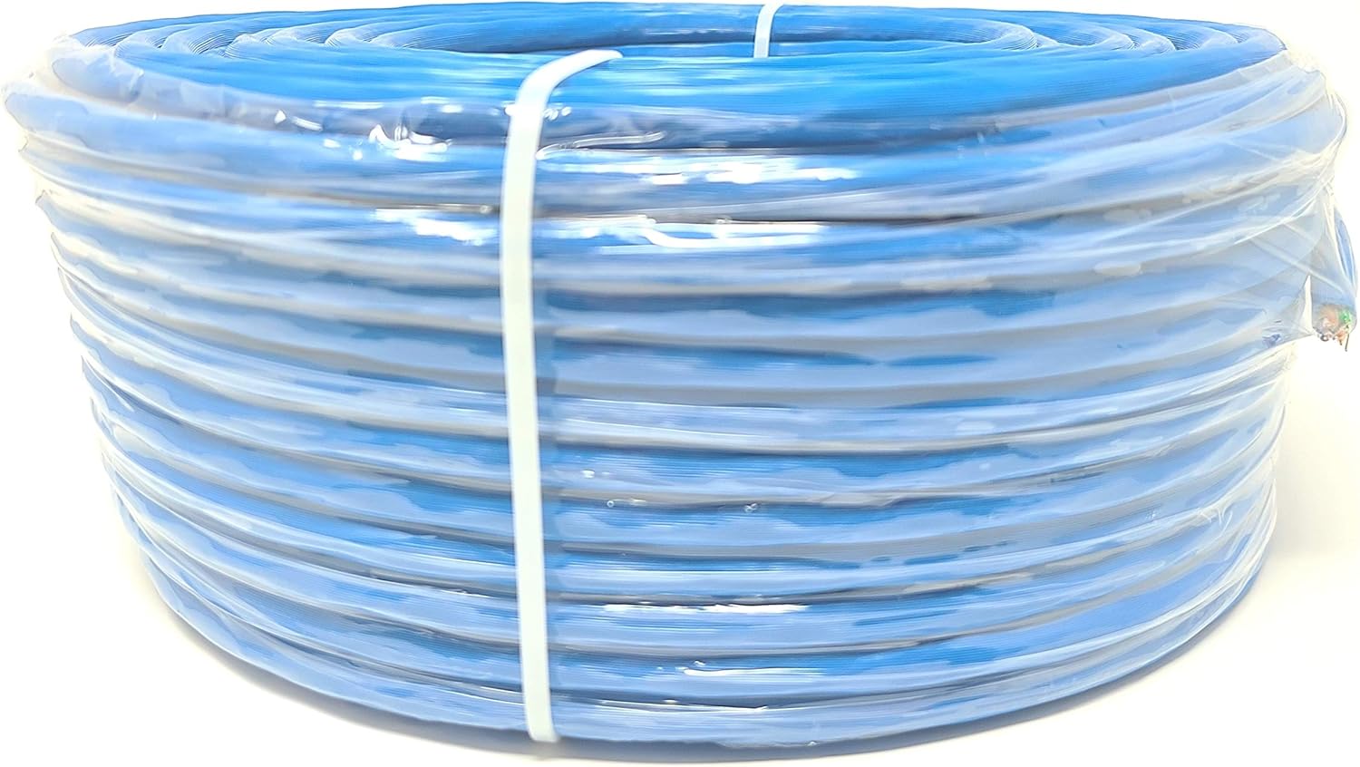250 Feet CAT 6A Solid STP Bulk Ethernet Cable Blue N915336