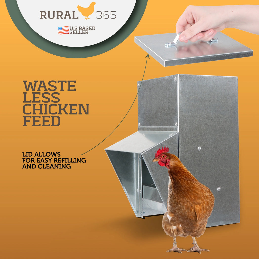 Galvanized Chicken Feeder U438