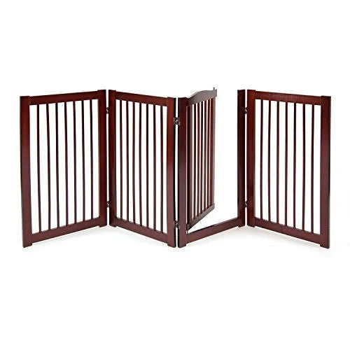 360 Configurable Dog Gate with Door Indoor Freestanding K42174
