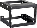 19 Inch 2 Post Black Open Frame Wall Mount Rack N323