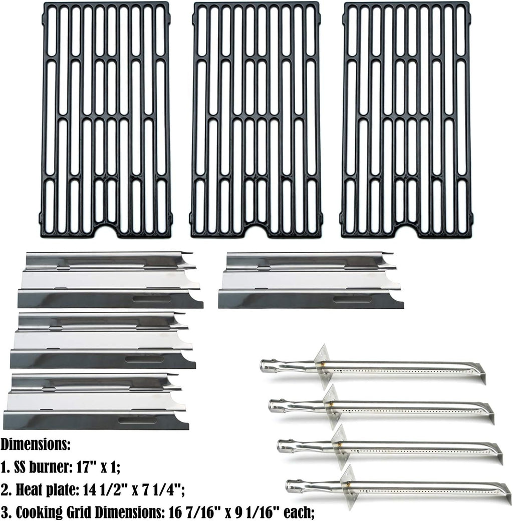 Replacement Rebuild Kit Burner, Heat Plates, Cooking Grill Grids B829