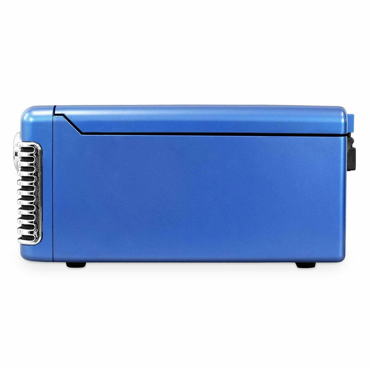 Blue 3-Speed Bluetooth Turntable with CD Player and Speakers C409