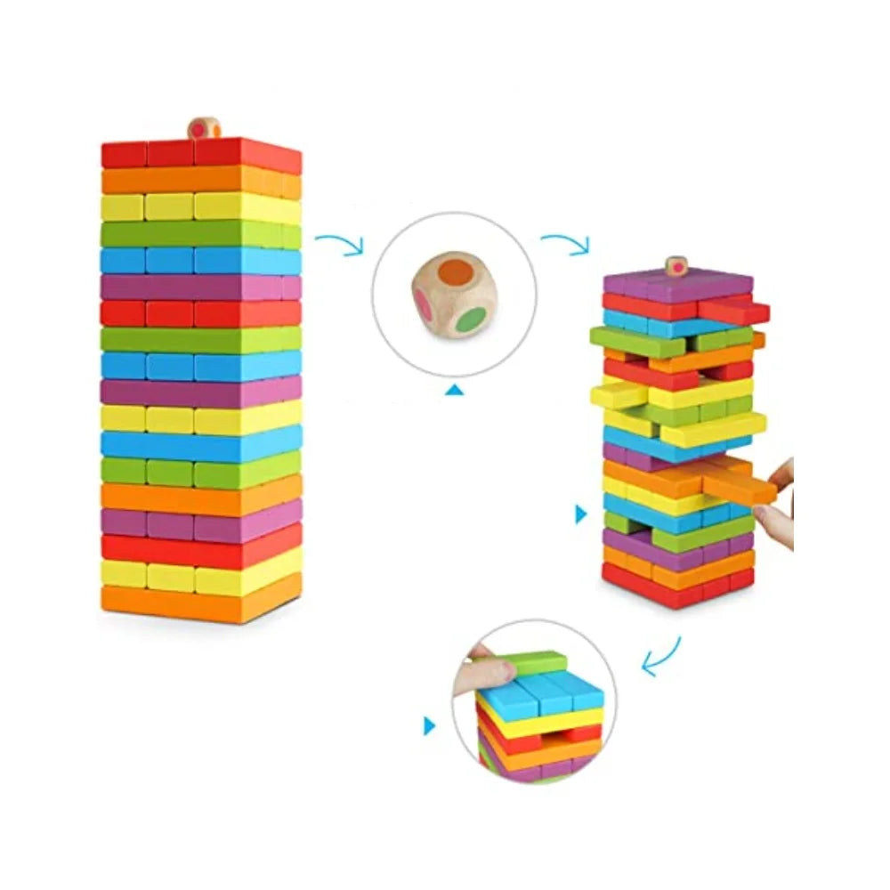 Wooden Balance Game Building Blocks Dominoes Blocks (54 PCS) F92949