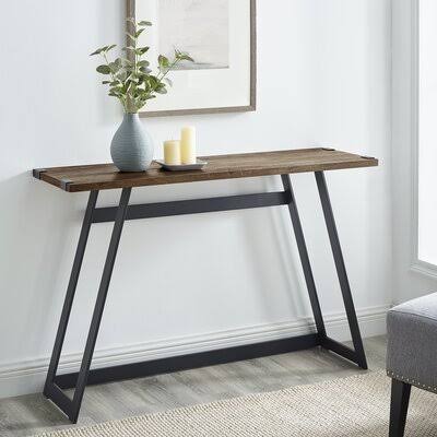 Reclaimed Barnwood Console Table Z73375