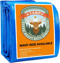 Blue Heavy Duty Waterproof 25x25 Tarpaulin with Metal Grommets D255787