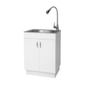 Stainless Steel Laundry Utility Sink and Cabinet P732