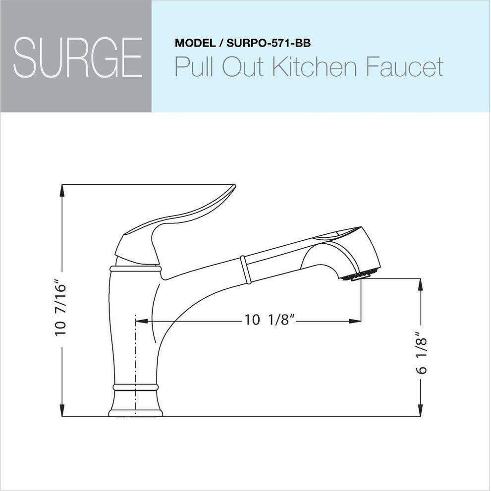 Oil Rubbed Bronze Pull Out Kitchen Faucet I66972