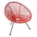 Red Oval Patio Lounge Chair I586428
