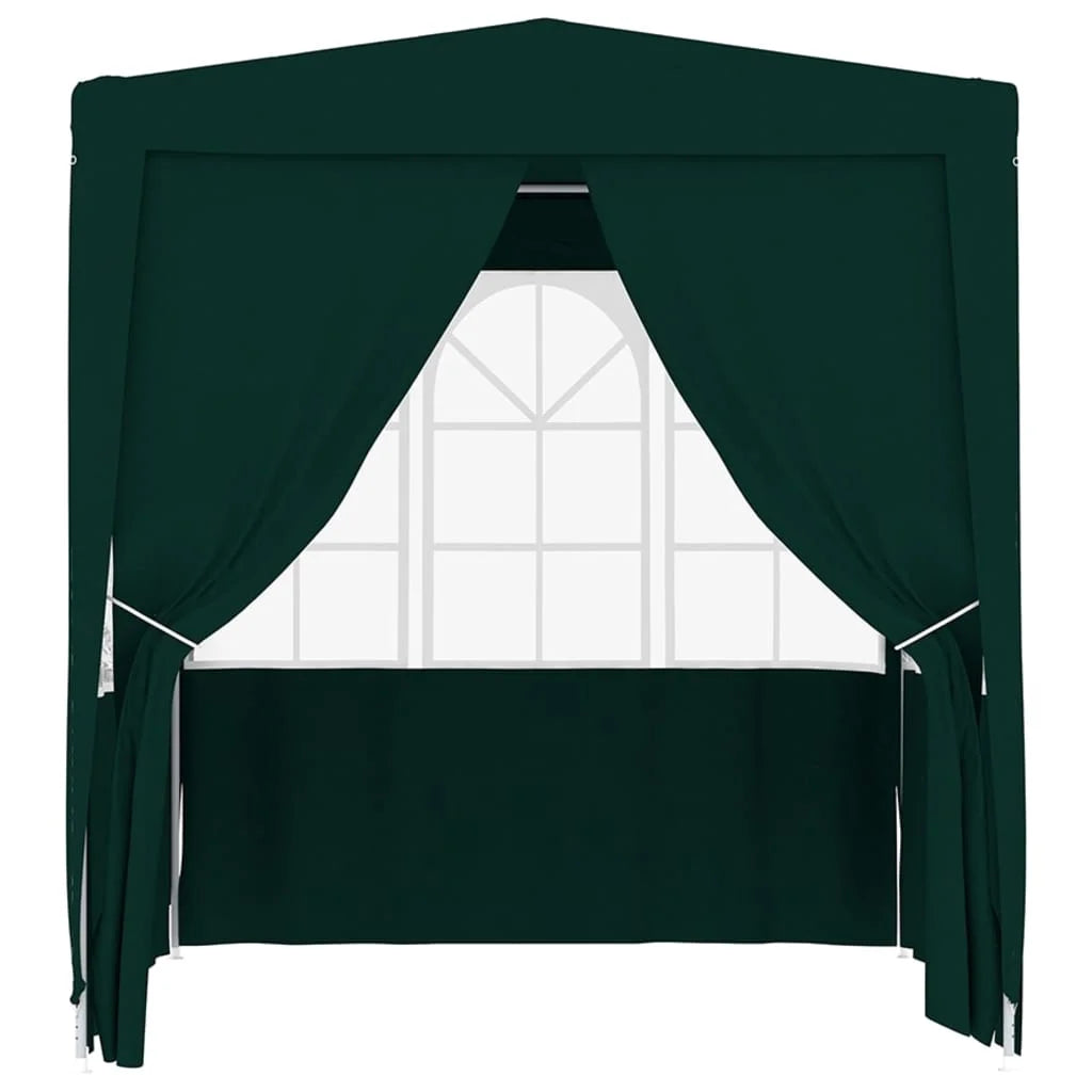Party Tent with Side Walls 6.6'x6.6' Green Y90817