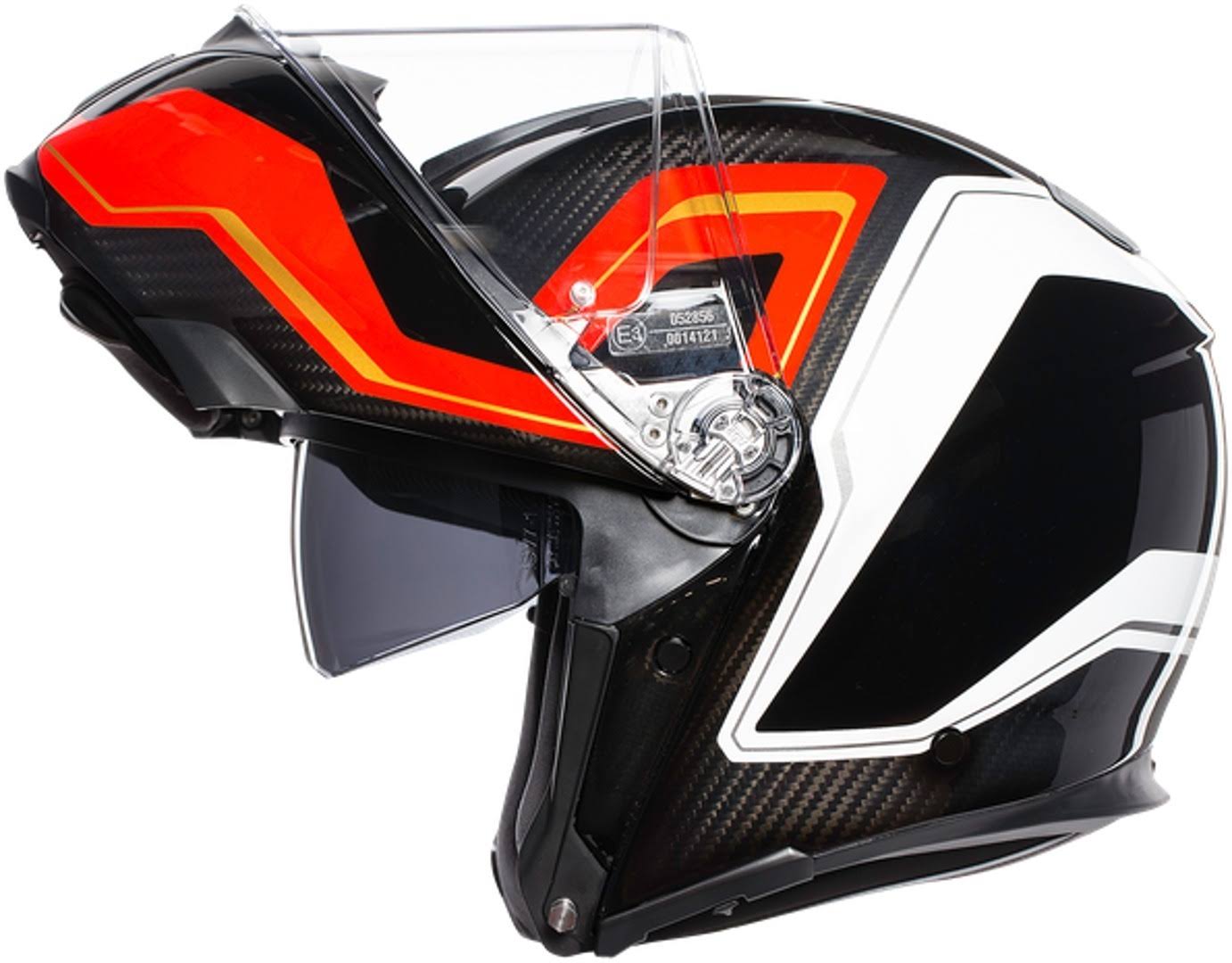 Carbon Red White Helmet Size S K53913