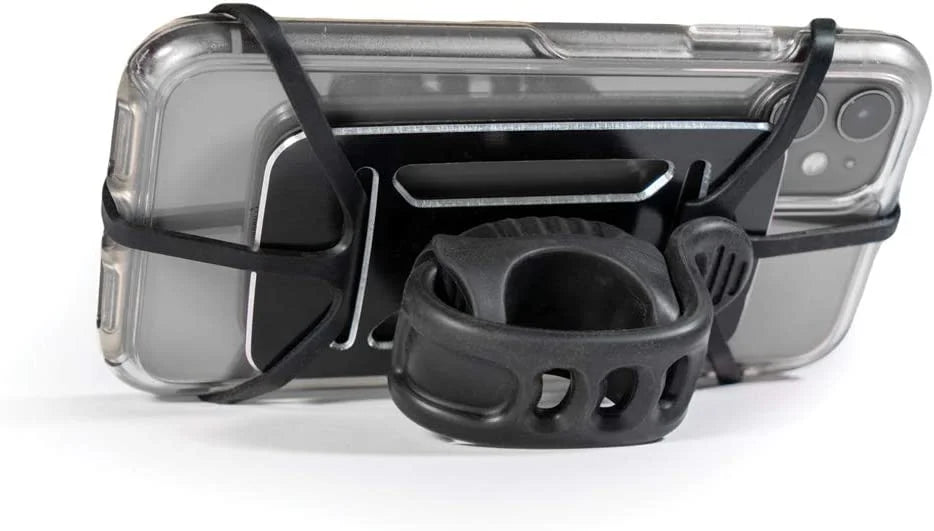 CNC Aluminum Bicycle Phone Mount with Rubber Strap P69339