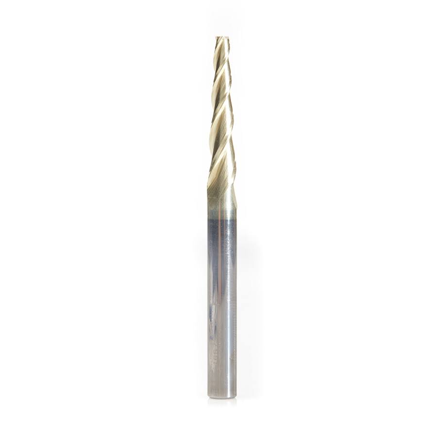 3 Flute Solid Carbide ZrN Carving Flat Bottom Bit E9680