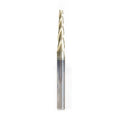 3 Flute Solid Carbide ZrN Carving Flat Bottom Bit E9680