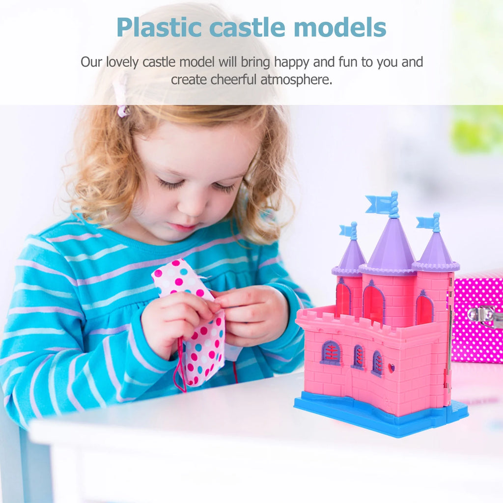 Plastic Castle Toy Dollhouse Miniature A503424