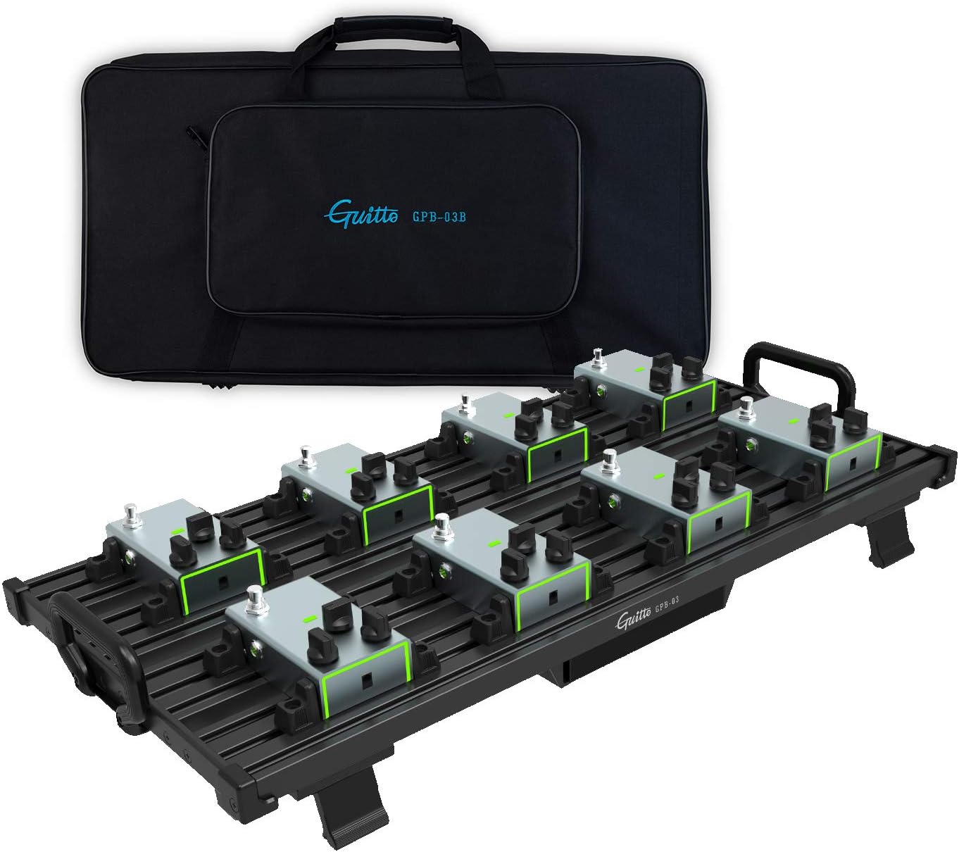 Aluminum Alloy Guitar Pedalboard with Carry Bag C83342