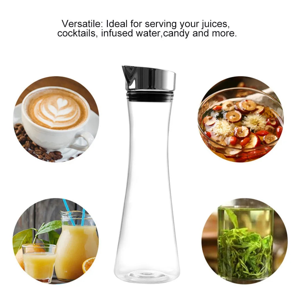 Transparent Juice Bottle 0.8L Acrylic Water Jug N89222