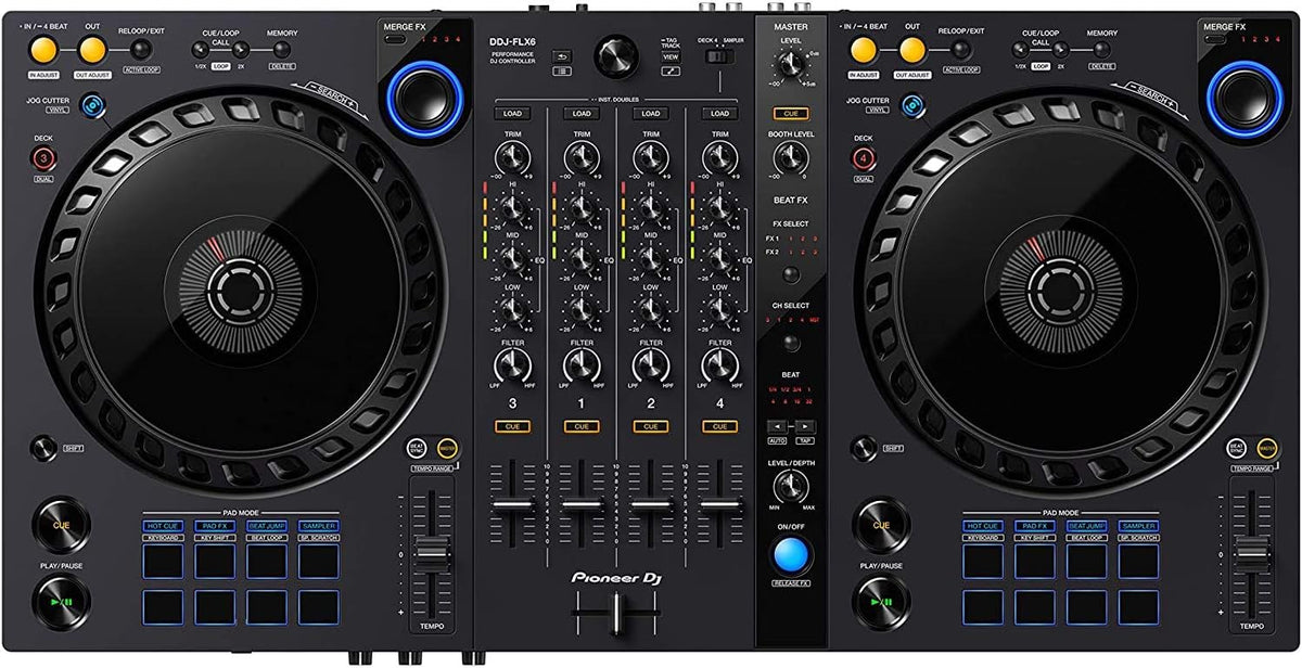DJ Bundle with DDJ-FLX6, DM-40 Set, and HDJ-X5 Headphones W204588