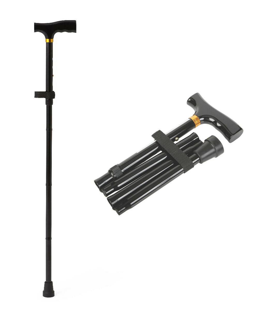 Black Folding T-Handle Canes (Pack of 6) R447