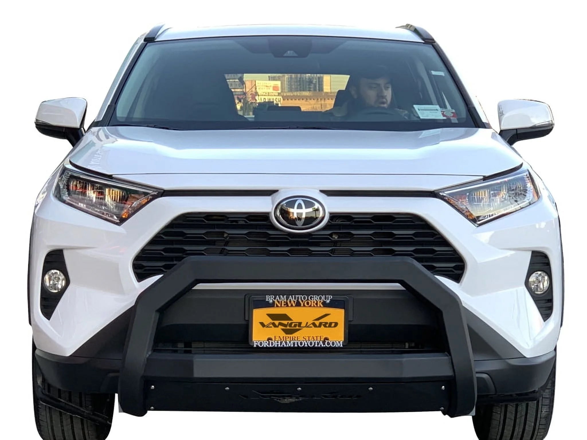 Black Powdercoat Bull Bar with 2.5in Cube LED Kit B625
