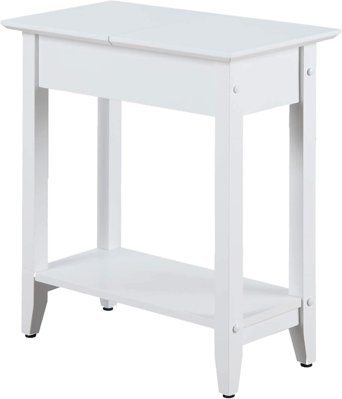 White Flip Top End Table W612283