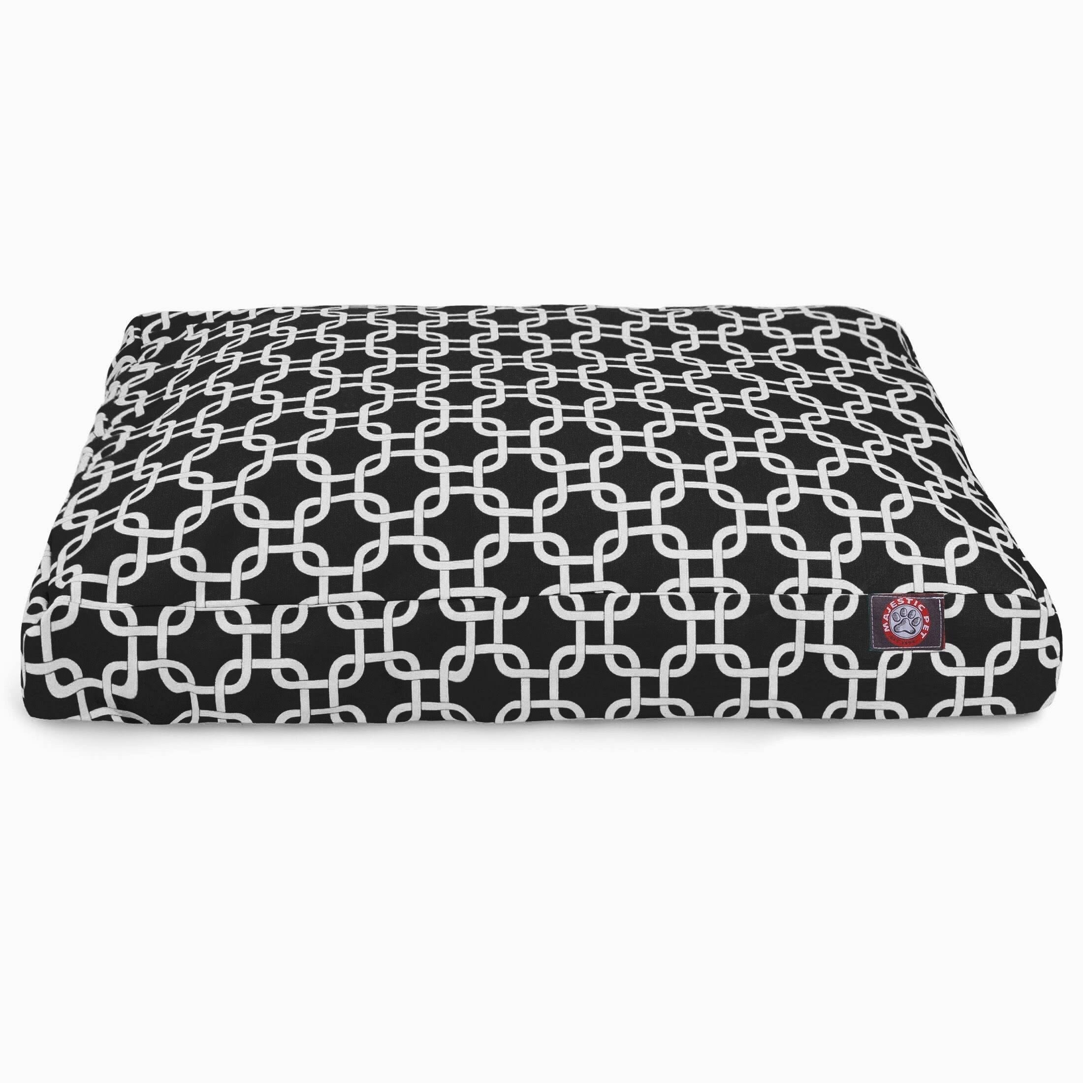Black Rectangle Pet Bed A175