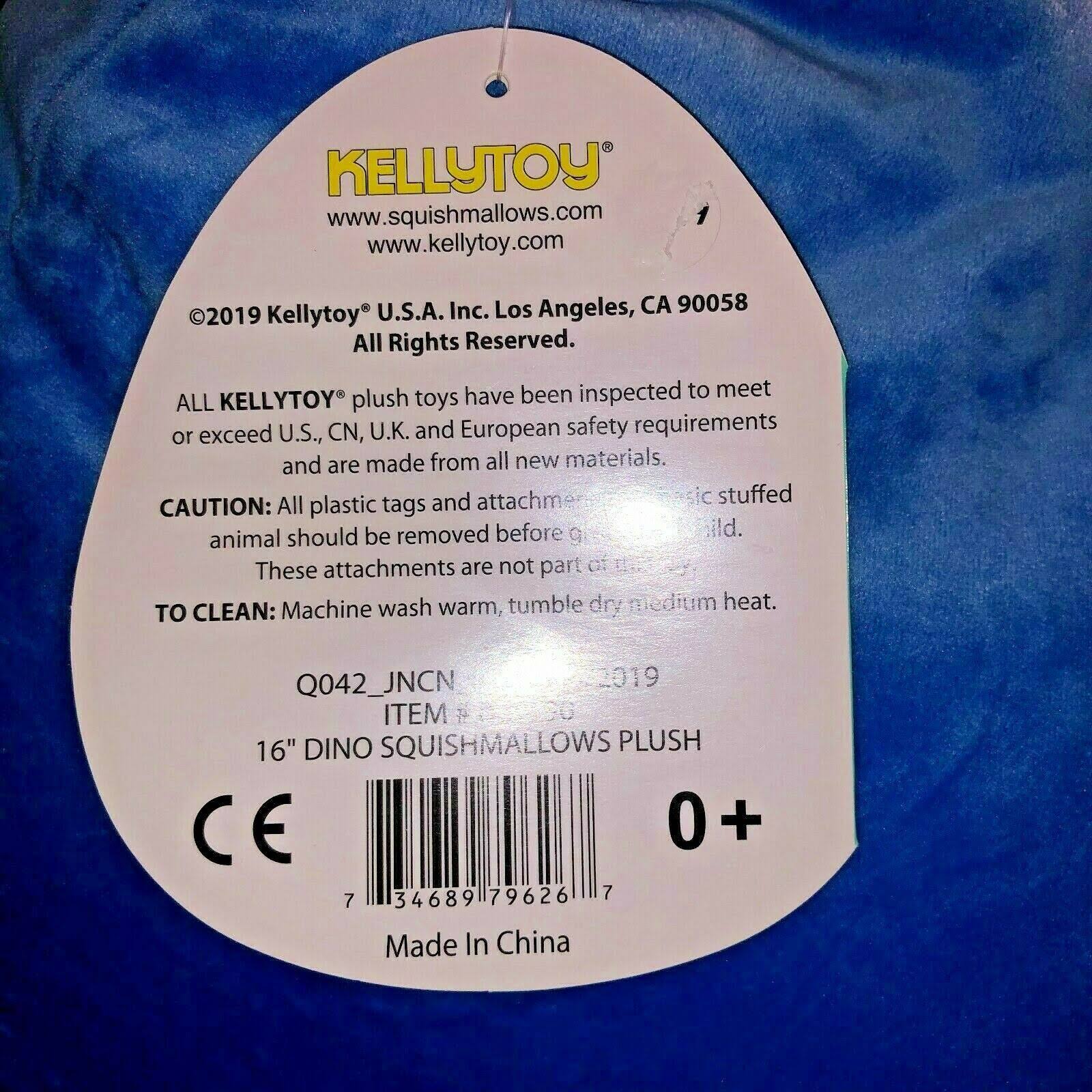 Blue Dinosaur 16 inch Plush A684