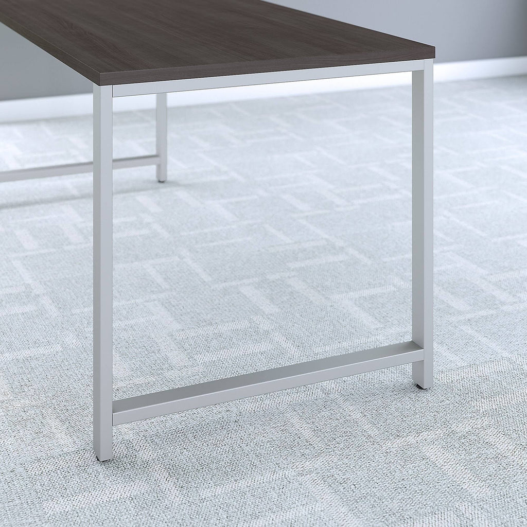 60W x 30D Table Desk with 3 Drawer Mobile File Cabinet, Storm Gray Y34603