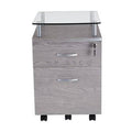 Gray 2-Drawer Mobile Vertical Filing Cabinet G3750