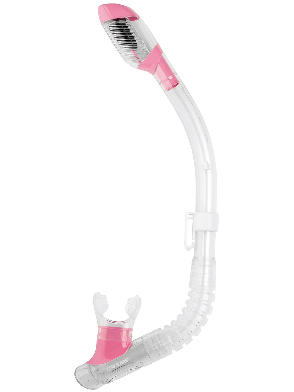 Kids Silicone Dry Snorkel Clear/pink L797