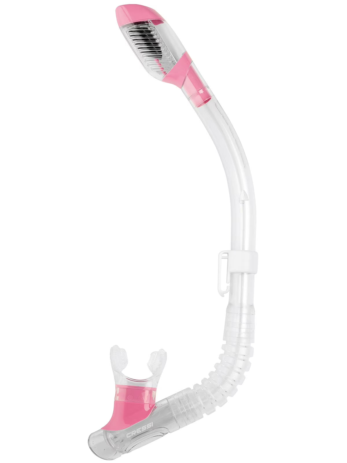 Kids Silicone Dry Snorkel Clear/pink L797