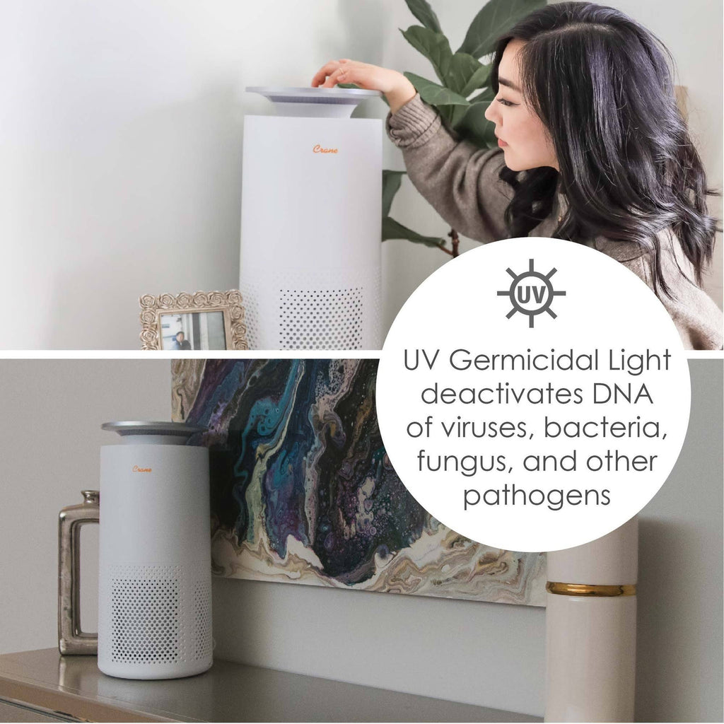 True HEPA Air Purifier with UV Light, White J471