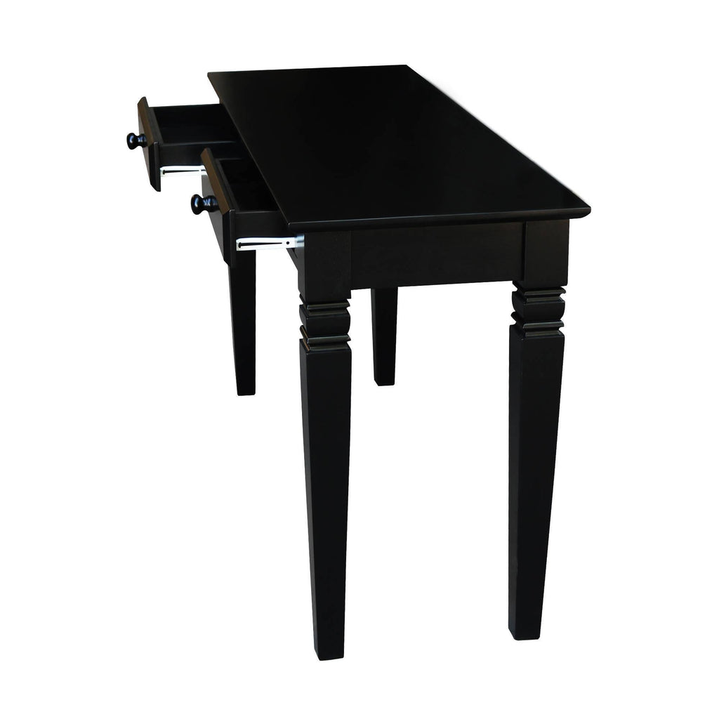Black Console Table with 2 Drawers D9721