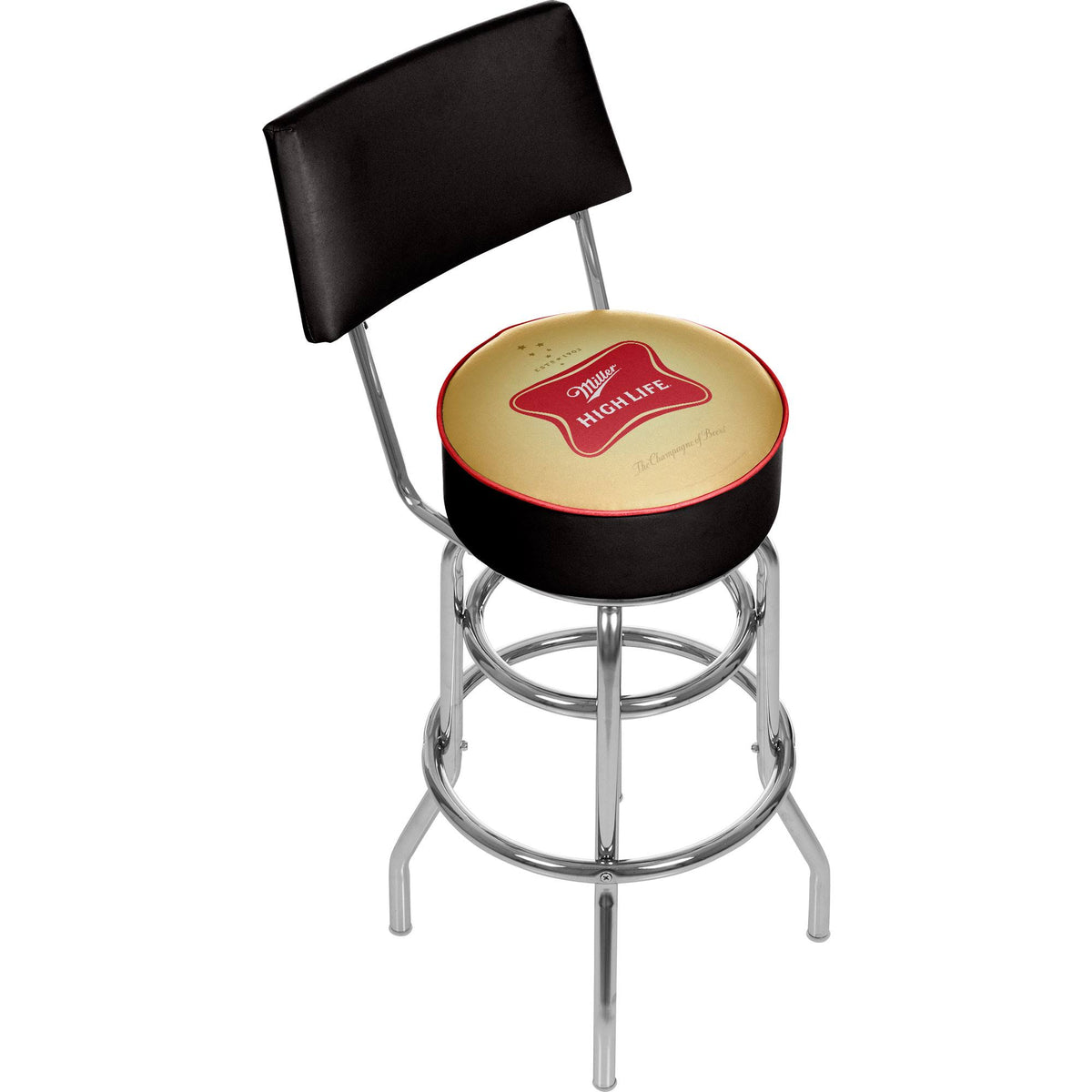 Padded Bar Stool with Back L10815