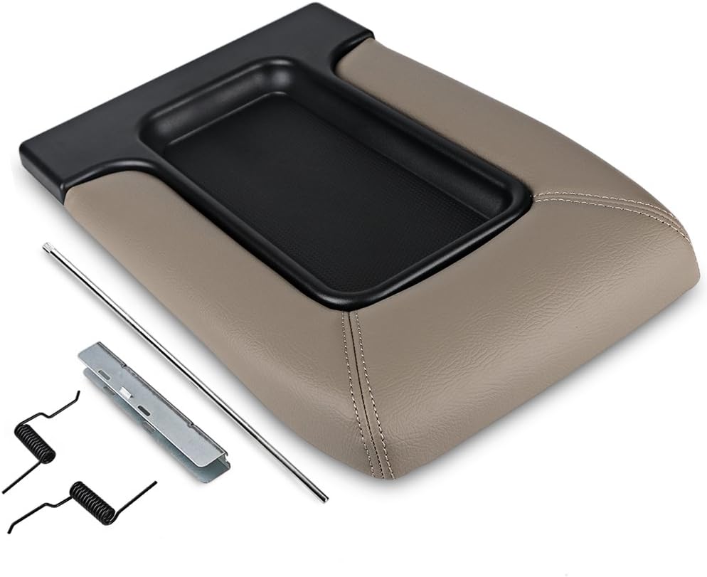 Tan Center Console Lid Replacement Cover Armrest Kit Pack of 2 J442696