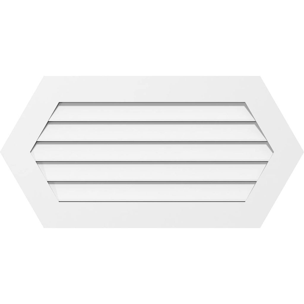 PVC Horizontal Peaked Gable Vent Q493