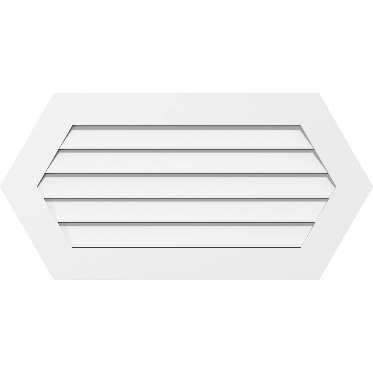 PVC Horizontal Peaked Gable Vent Q493